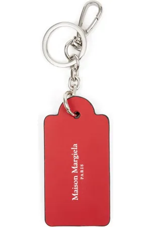 Maison Margiela Four stitch-logo leather key chain