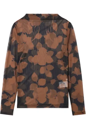 Closed Floral-print tulle top