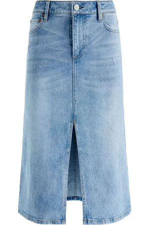 ALICE+OLIVIA Rye low-rise denim skirt
