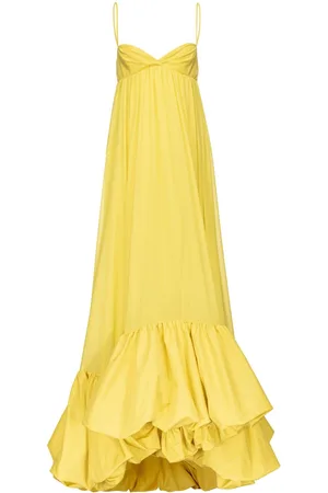 Pinko V-neck ruffled gown