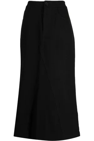 B+AB High-waisted panelled midi skirt
