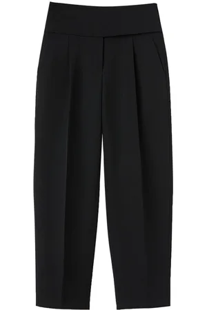 Jil Sander High-waist wool cropped trousers