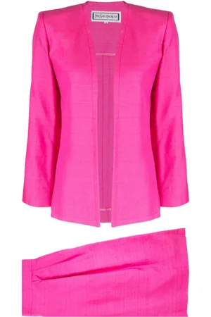 Saint Laurent Open-front skirt suit