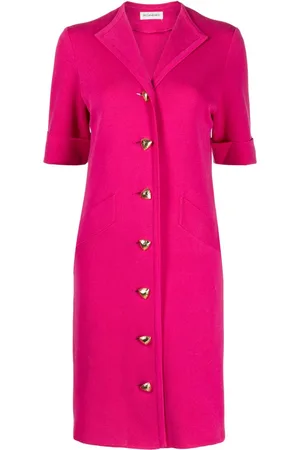 Saint Laurent Short-sleeve midi dress