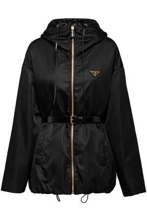 Prada Re-Nylon hooded blouson jacket
