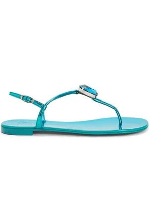 Giuseppe Zanotti Anthonia crystal-embellished flat sandals