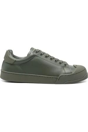 Marni Logo-debossed leather sneakers