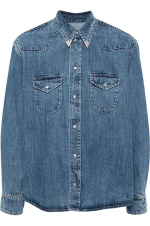 Bally Crystal-embellished denim shirt