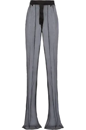 Prada Flared organza trousers