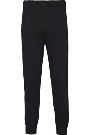 Prada Fine-knit cashmere track pants