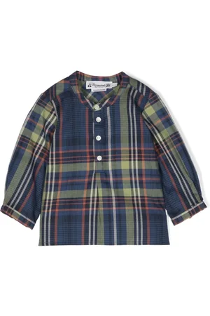 BONPOINT Check-pattern long-sleeve shirt