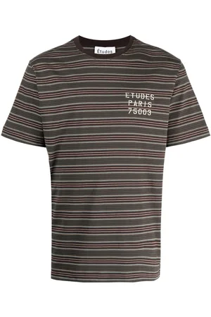 Etudes Striped cotton T-shirt