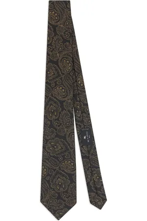 Etro Paisley-print metallic-effect tie