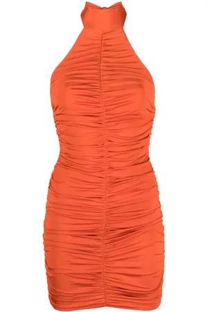 Noire Swimwear Ruched halterneck minidress