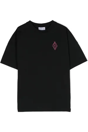 MARCELO BURLON Embroidered-logo organic-cotton T-shirt