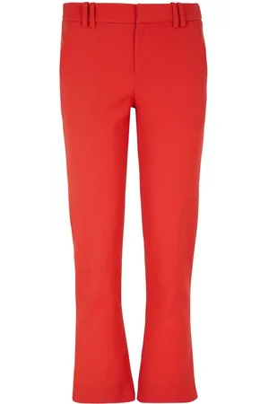 Balmain Hook-fastening flared cropped trousers