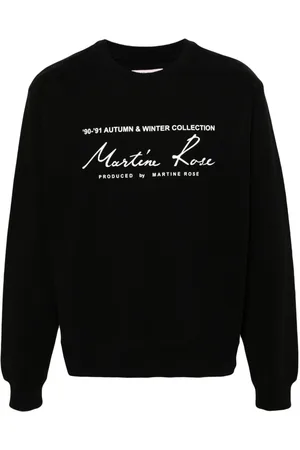 MARTINE ROSE Logo-print cotton sweatshirt