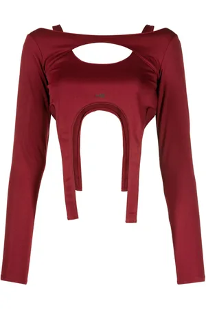 HELIOT EMIL Layered long-sleeved crop top