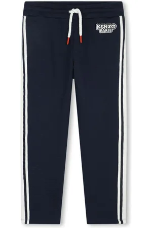 Kenzo Logo-patch checked trousers