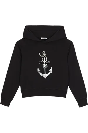 Dolce & Gabbana DG anchor-print cotton hoodie