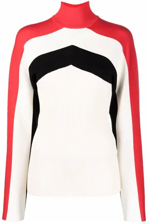 Jil Sander Colour-block roll-neck jumper