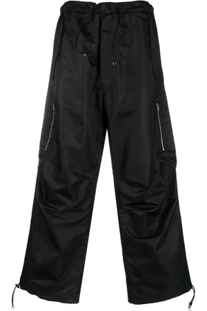 Random Identities Satin-finish straight trousers