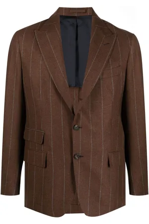 ELEVENTY Pinstriped single-breasted blazer