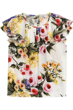 Dolce & Gabbana Giardino-print cotton blouse