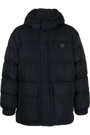 Maison Kitsuné Logo-appliqué hooded puffer jacket