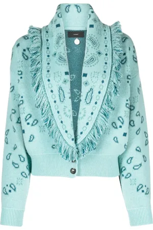 Alanui Bandana-jacquard bomber cardigan