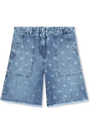 Givenchy 4G-pattern denim shorts