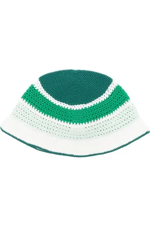 Casablanca Striped crochet bucket hat