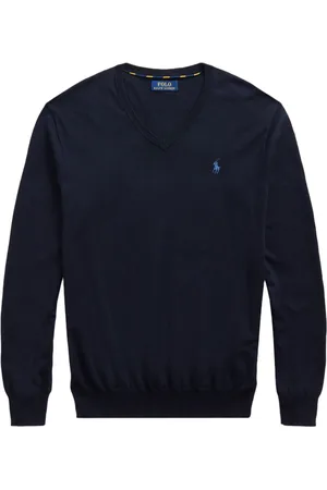 Ralph Lauren Logo embroidered V-neck jumper