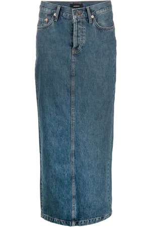 WARDROBE.NYC Denim Column maxi skirt