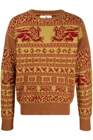 Vivienne Westwood Intarsia-knit crew-neck jumper