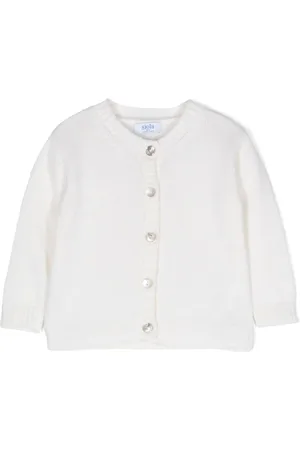 SIOLA Round-neck button-down cardigan