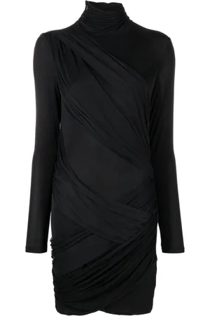 GAUGE81 Kores roll-neck draped minidress