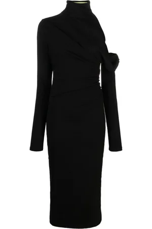 GAUGE81 Teresa asymmetric midi dress