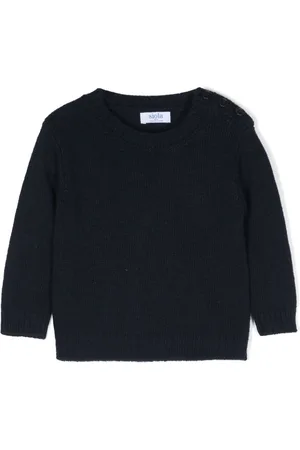 SIOLA Round-neck button-fastening jumper