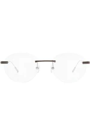 Ermenegildo Zegna Rimless round-frame glasses