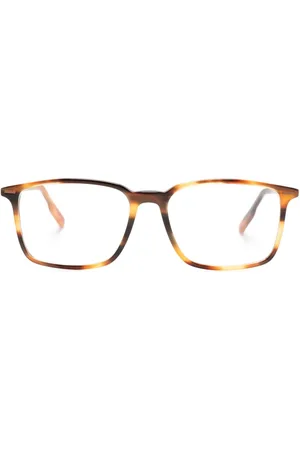 Ermenegildo Zegna Tortoiseshell-effect square-frame glasses