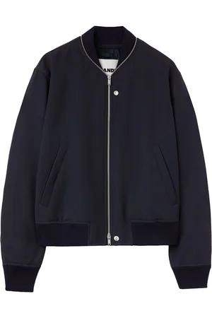 Jil Sander Zip-embellished wool bomber jacket