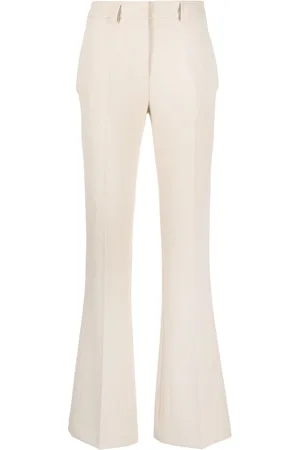 BLANCA Flared crepe trousers