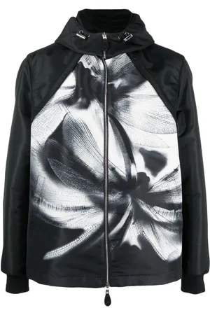 Alexander McQueen Dragonfly Shadow hooded bomber jacket