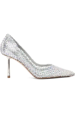 LE SILLA Gilda 90mm crystal-embellished pumps
