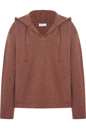 ROSETTA GETTY V-neck drawstring hoodie