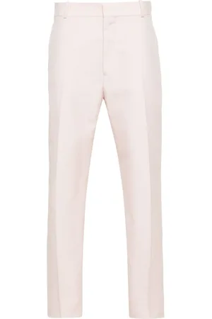 Alexander McQueen Cotton tailored trousers