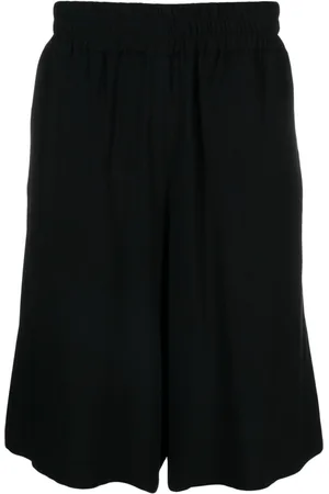 Moschino Logo-patch crepe shorts