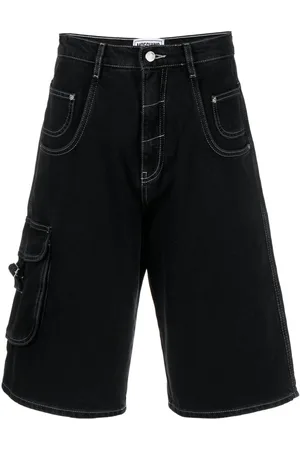 Moschino Contrast-stitching knee-length shorts