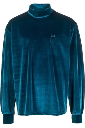 Random Identities High-neck velvet jumper